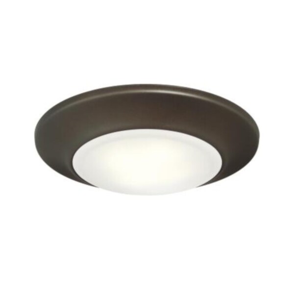 Westinghouse 6In Dim LED Indoor/Outdoor Surface Mnt Oil Rub Brnz Frost Lens 4000K 6322400 - main